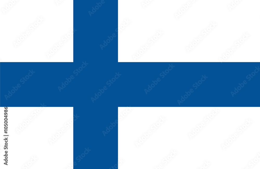 Obraz premium Flaga Finlandii.