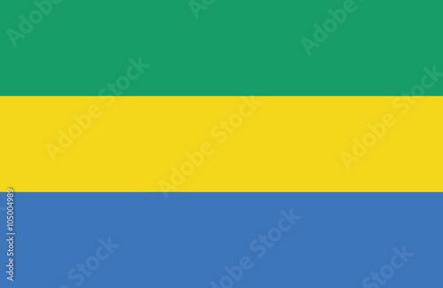 Gabon flag.