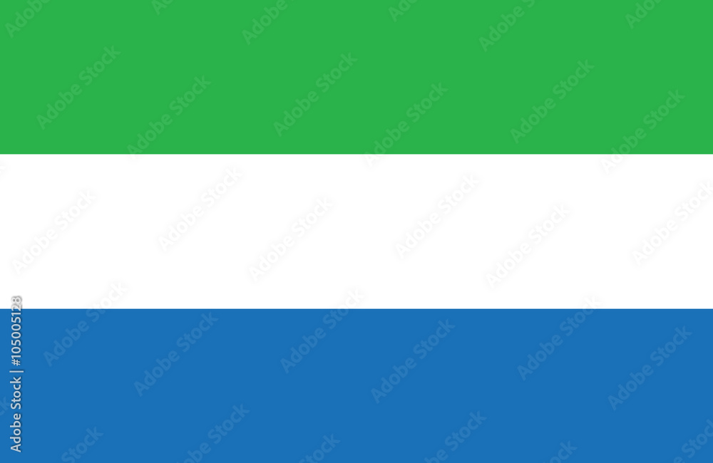 Sierra Leone flag. - obrazy, fototapety, plakaty 
