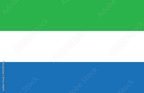 Sierra Leone flag. photo