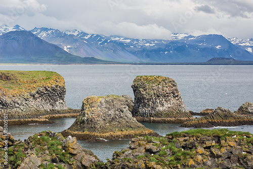 Coastal landscape with rock...
