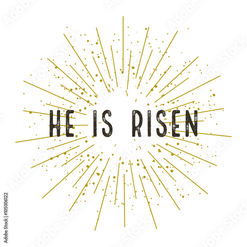 Christ is risen stylish design vector illustration