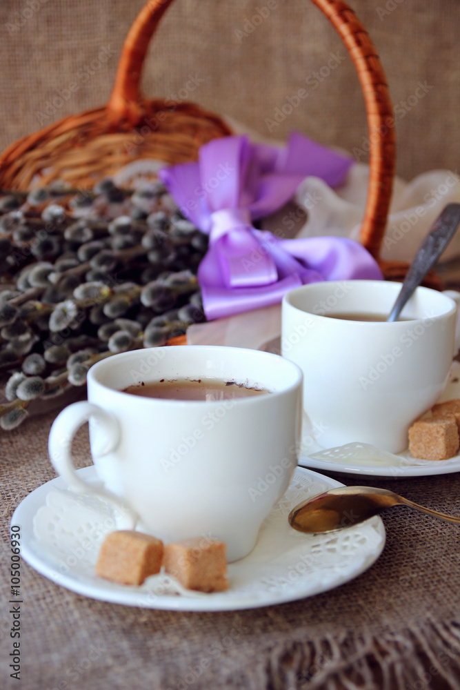 Two cups of tea and sugar.. Two cups of tea and sugar..