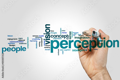 Valokuva Perception word cloud