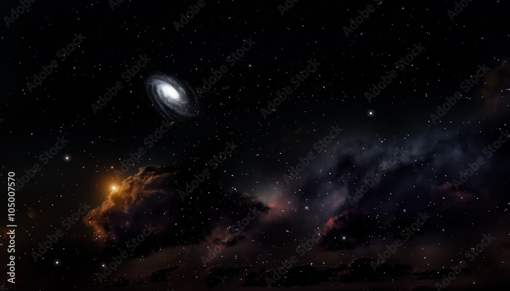 Space background with nebula, stars and galaxy. Space background with nebula, stars and galaxy.