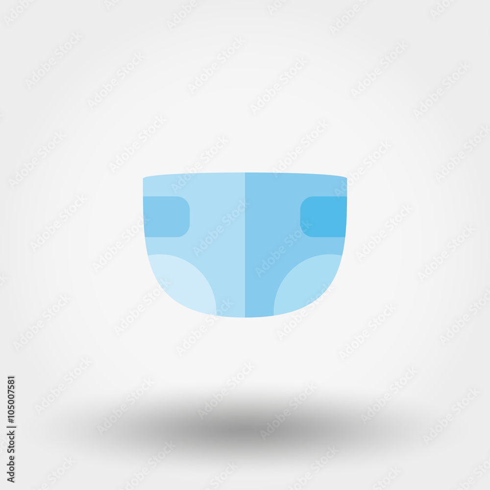 Diaper icon. Flat. Diaper icon. Flat.