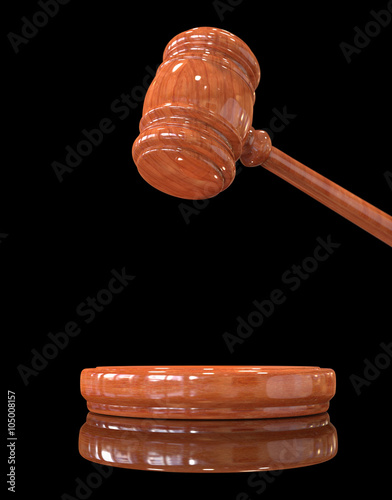 Judge's gavel up