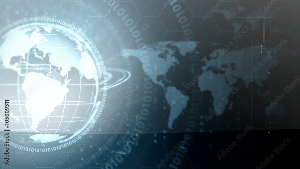 Globe digital news background Globe digital news background