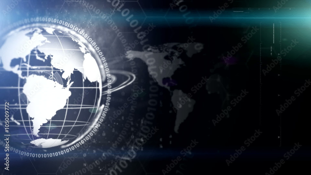 Globe digital news background Globe digital news background