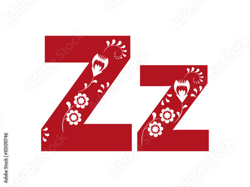 Litera z, wycinanka
