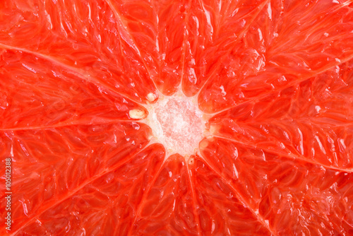 Fresh Red Grapefruit Inside