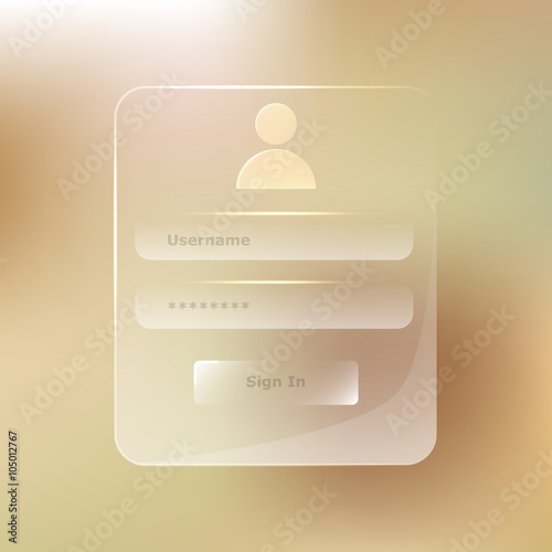 Transparent Glassy Member Login