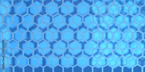 Digital hexagons background