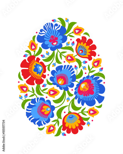 Polish folk inspired Easter egg