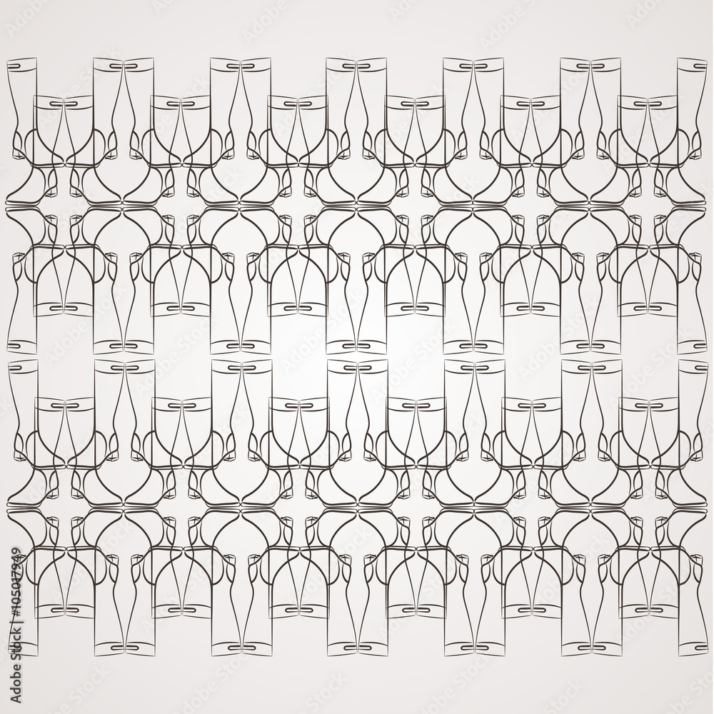 Set of vector filigree star, flowers, borders, frames and brushes of various women's shoes. Set of vector filigree star, flowers, borders, frames and brushes of various women's shoes.