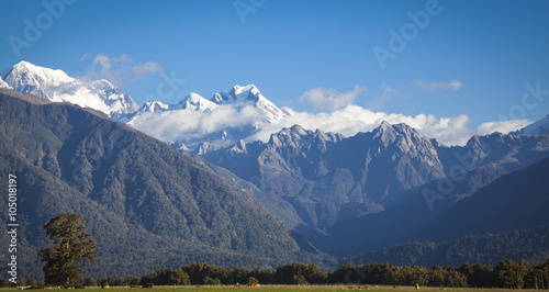 Blick auf die Südalpen Neuseeland © hardyuno
