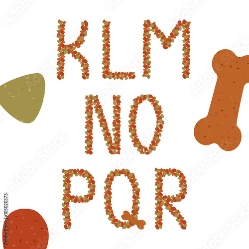Alphabet of dog food. Part 2