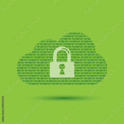Internet security in cloud computing and binary code.