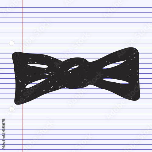 Simple doodle of a bowtie