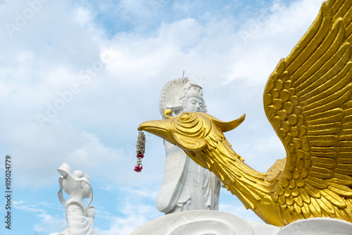Standing Guan-im statue , Songkhla province , Thailand