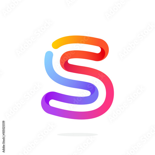 S letter colorful logo.