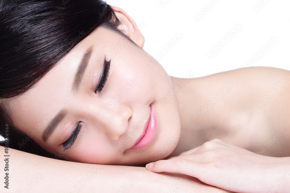 Skin care woman Smile face Skin care woman Smile face
