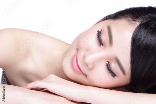 Skin care woman Smile face