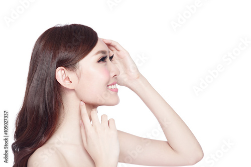Beauty woman with charming smile