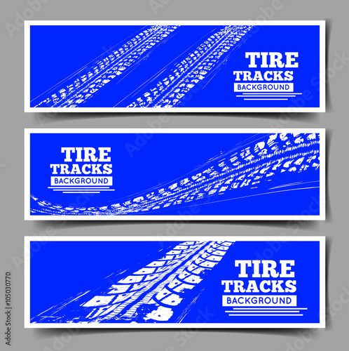 Tire tracks background