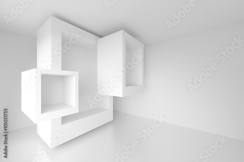 3d White Geometric Design
