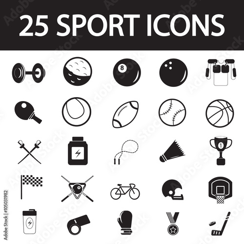 sport icon set