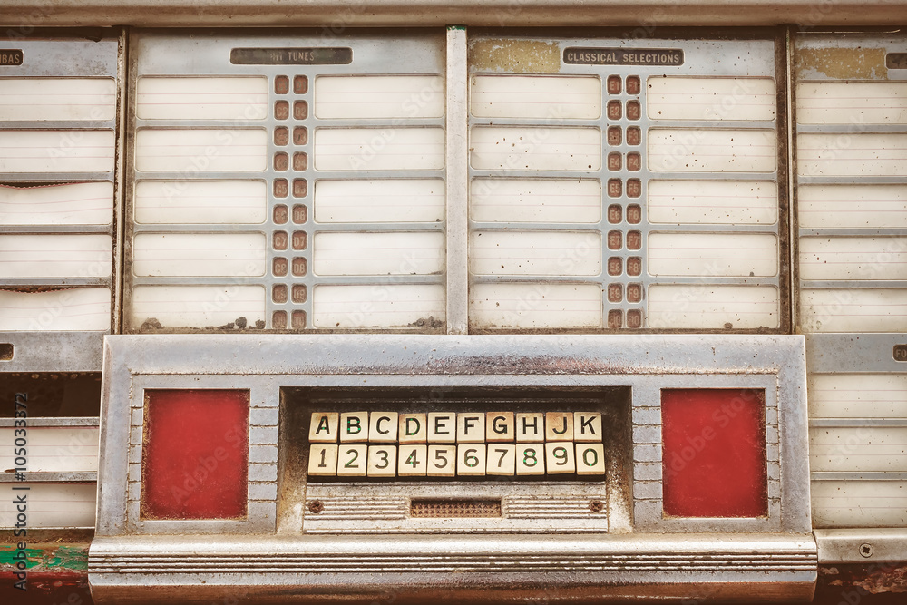 Fototapeta premium Retro styled image of an old jukebox