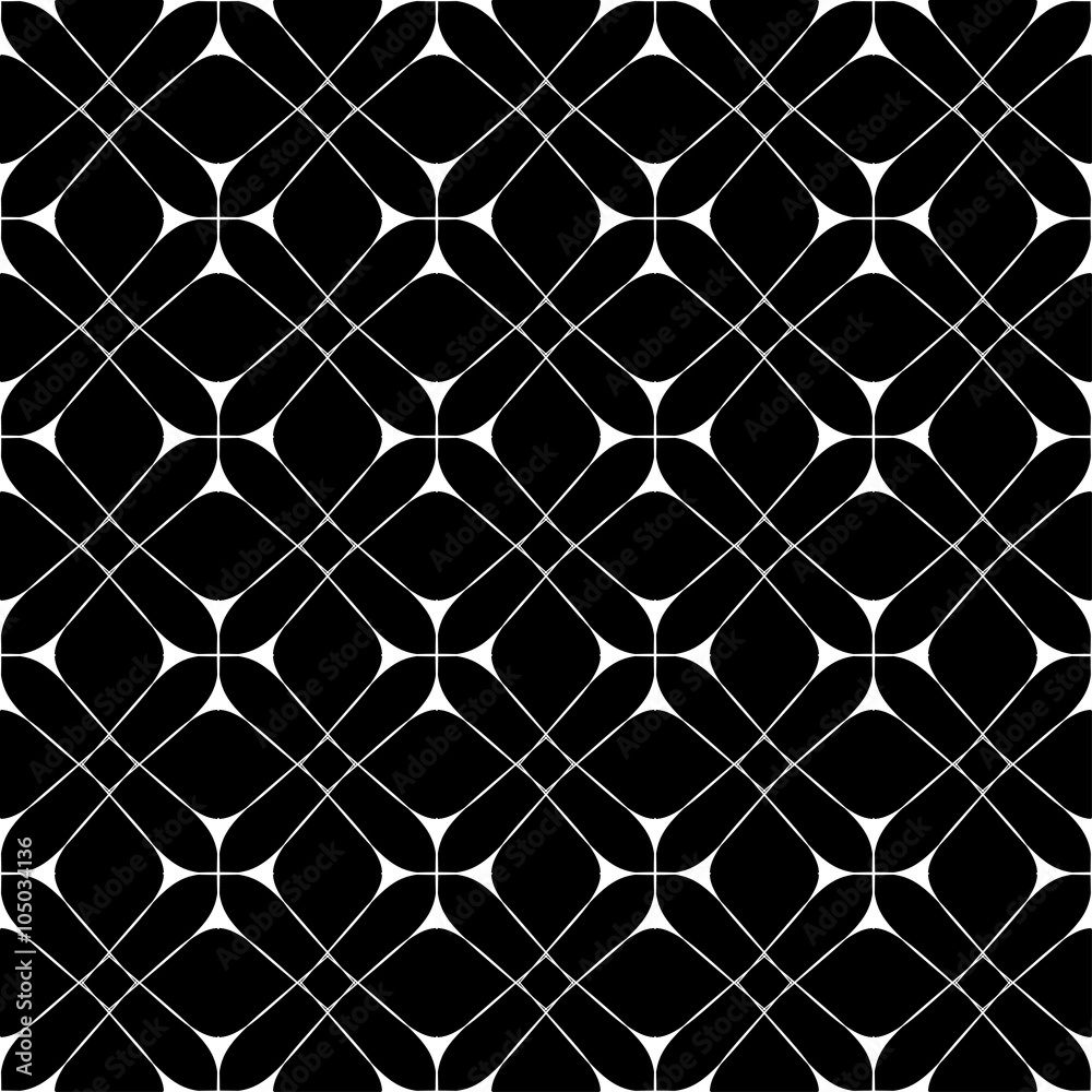 Fototapeta premium Star and square seamless pattern. Fashion graphic background design. Modern geometric stylish abstract texture. Monochrome template 4 prints, textiles, wrapping, wallpaper, website VECTOR illustration