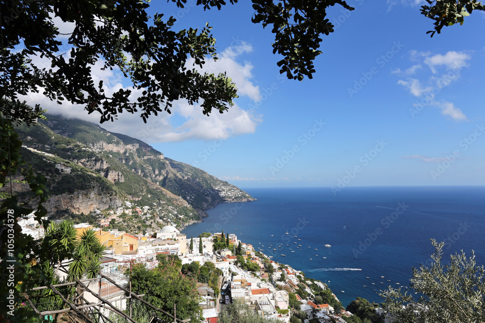 Naklejka premium POSITANO,AMALFI COAST,ITALY