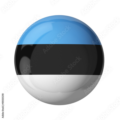 Free Download Estonia flag, glassy ball - GFXLoad