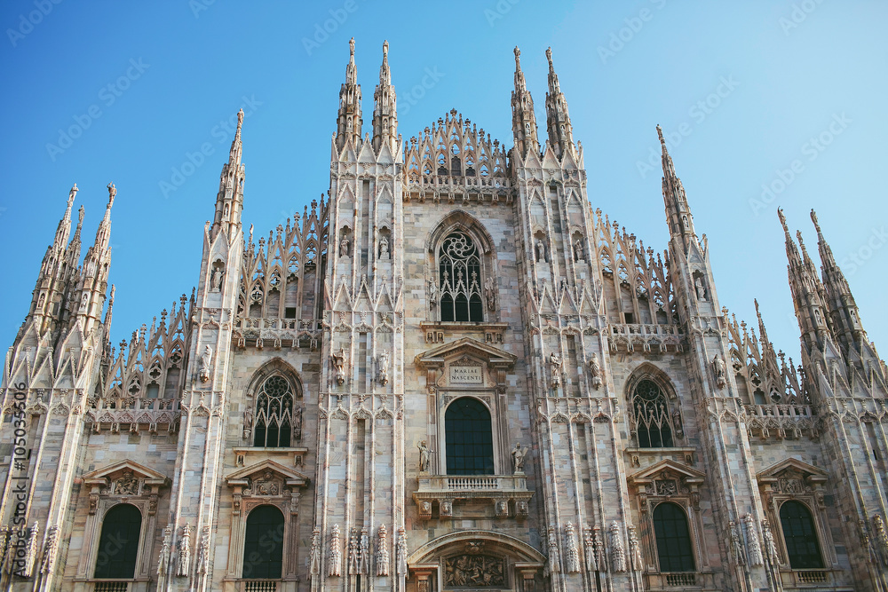 view of the Duomo in Milan