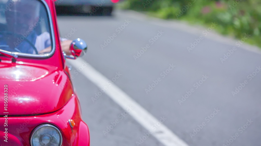 Red yugo driving Red yugo driving