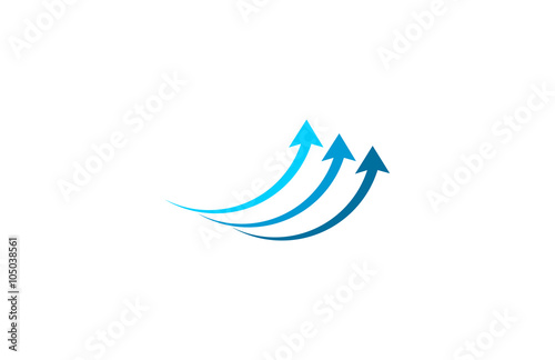 arrow up business logo