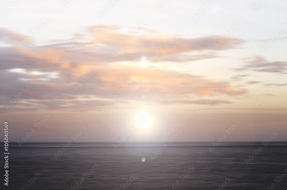 Sunset over water - background