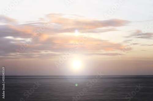 Sunset over water - background
