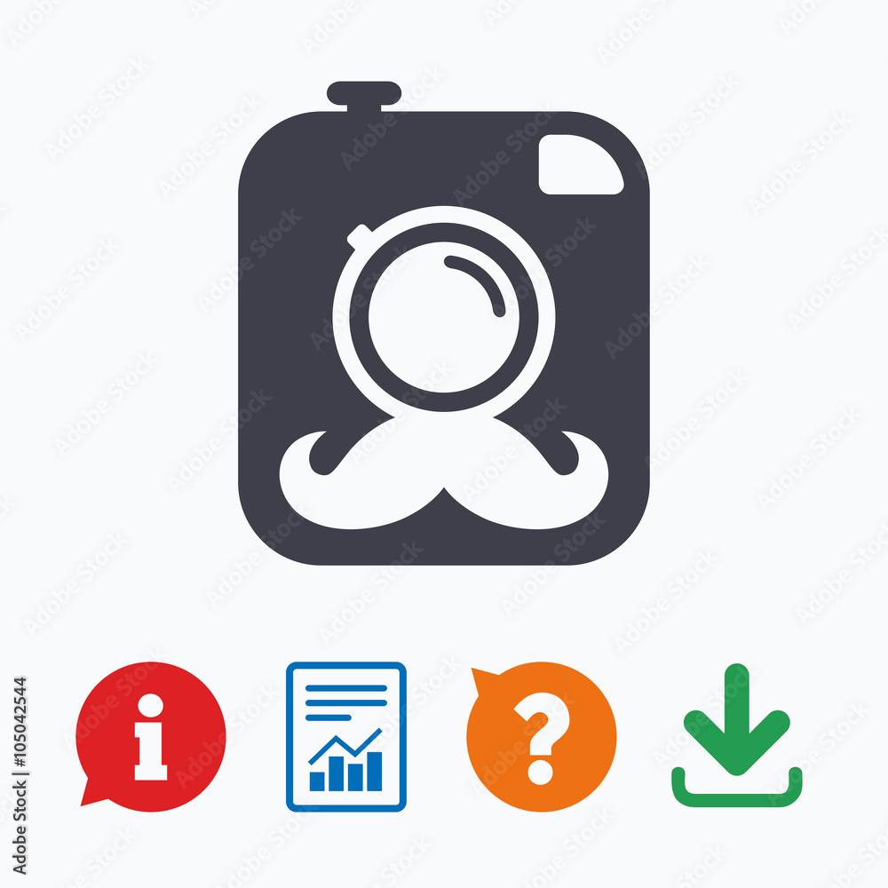 Hipster photo camera sign icon. Retro camera. Hipster photo camera sign icon. Retro camera.
