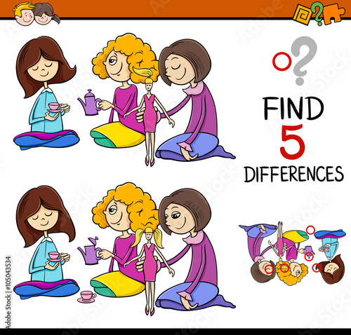 find the differences game