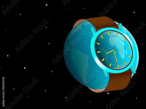 illustration of earth hour