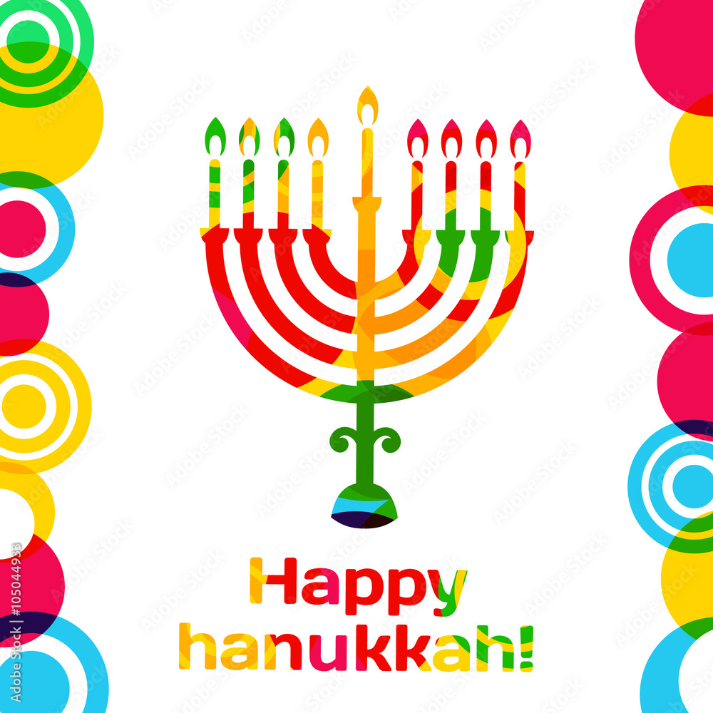 Vector Happy Hanukkah greeting card design. Vector Happy Hanukkah greeting card design.