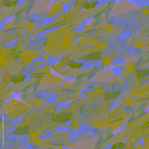 Geometric  abstract background pattern with blues and yellow.