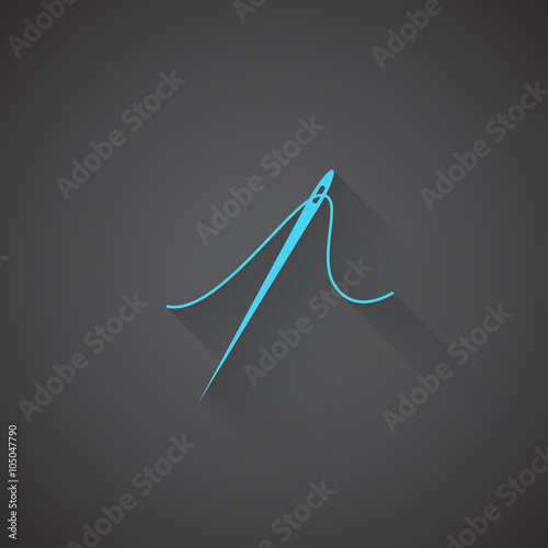 Flat Needle web app icon on dark background