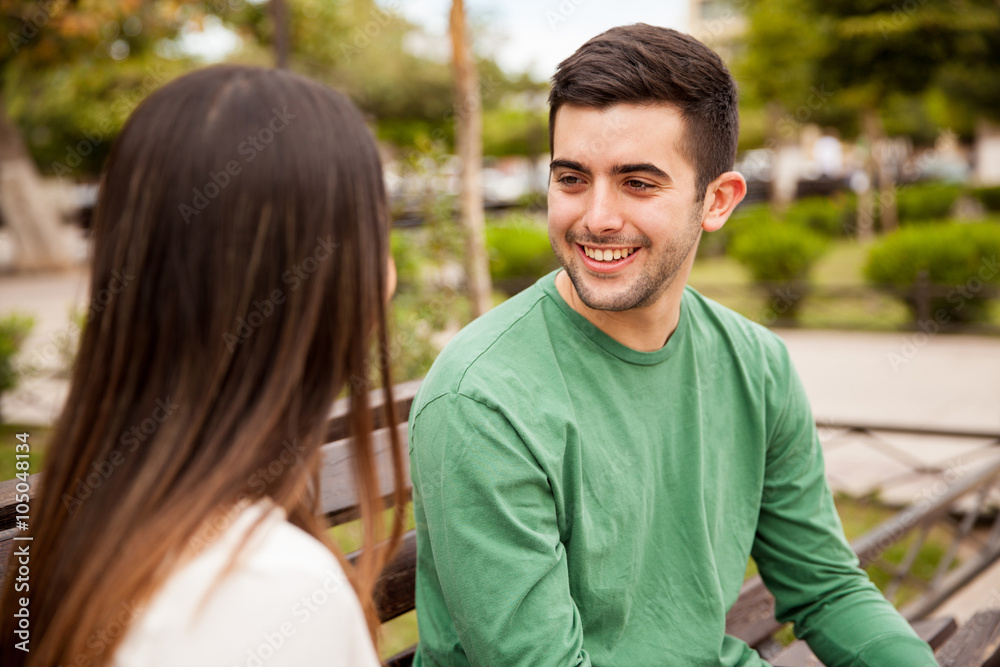 Handsome young man on a date
