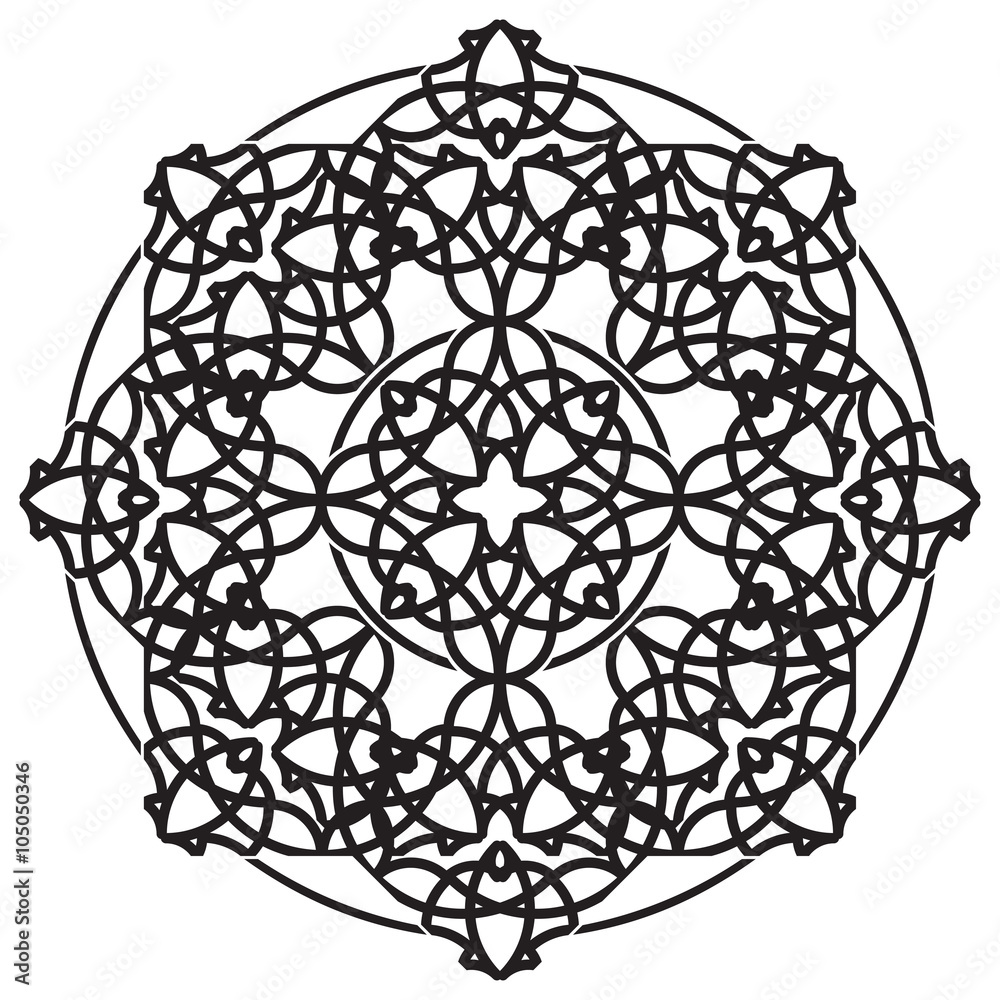 black ornamental mandala black ornamental mandala