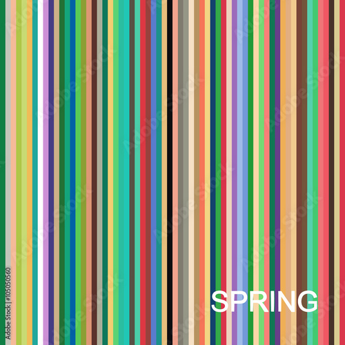Stock vector seasonal color analysis palette for spring type. Type of female appearance
