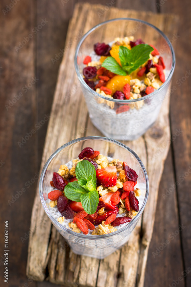 Super food - Healthy Chia seed pudding Super food - Healthy Chia seed pudding